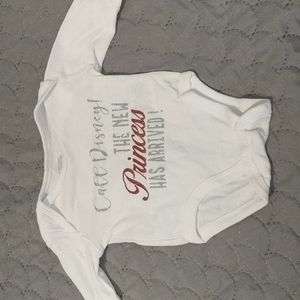 New born onesie "Call Disney!  The New Princess Has Arrived"